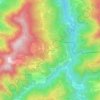 Mappa topografica Carpineta, altitudine, rilievo