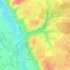 Mappa topografica Les Trèches, altitudine, rilievo