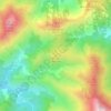 Mappa topografica Rocca Vergone, altitudine, rilievo