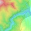 Mappa topografica Waterfall, altitudine, rilievo