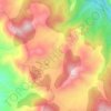 Mappa topografica Λιβάδι, altitudine, rilievo