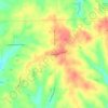 Mappa topografica Spearsville, altitudine, rilievo