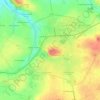 Mappa topografica Le Bourg-ouest, altitudine, rilievo