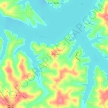 Mappa topografica Friedenswald, altitudine, rilievo
