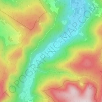 Mappa topografica Sachemont, altitudine, rilievo