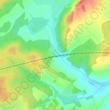 Mappa topografica Haut de Chèvre, altitudine, rilievo