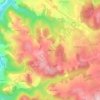 Mappa topografica Le Monteil, altitudine, rilievo