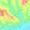 Mappa topografica Valentino, altitudine, rilievo