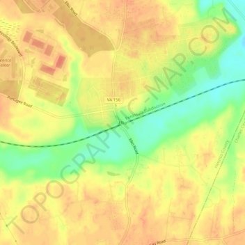 Mappa topografica Elko, altitudine, rilievo