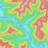 Mappa topografica Uneeda, altitudine, rilievo