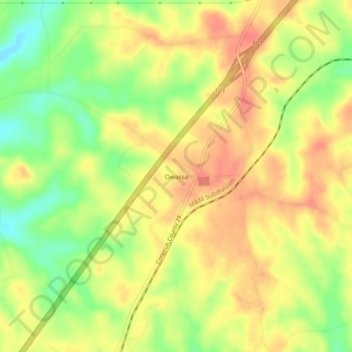 Mappa topografica Owassa, altitudine, rilievo