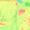 Mappa topografica Kelly Lake, altitudine, rilievo