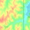 Mappa topografica Albany Hill, altitudine, rilievo