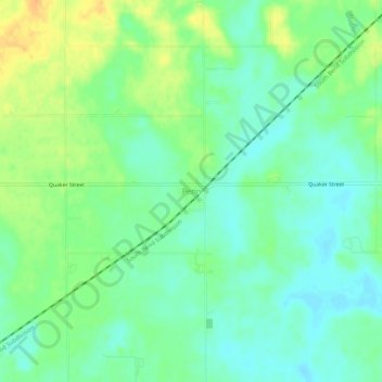 Mappa topografica Penn, altitudine, rilievo