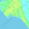 Mappa topografica Taft, altitudine, rilievo