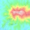 Mappa topografica Calanchi di Serra Cipolla, altitudine, rilievo