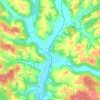 Mappa topografica Fresno, altitudine, rilievo