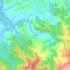 Mappa topografica Ruiseñada, altitudine, rilievo