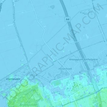 Mappa topografica De Kapel, altitudine, rilievo