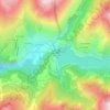 Mappa topografica Le Chambon, altitudine, rilievo