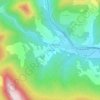 Mappa topografica Les Granges, altitudine, rilievo
