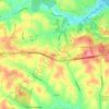 Mappa topografica Fayetteville, altitudine, rilievo
