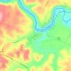 Mappa topografica Salina, altitudine, rilievo