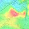 Mappa topografica Moss Gate, altitudine, rilievo