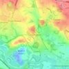 Mappa topografica Great Preston, altitudine, rilievo