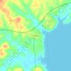 Mappa topografica Pointblank, altitudine, rilievo
