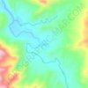 Mappa topografica Kinam, altitudine, rilievo