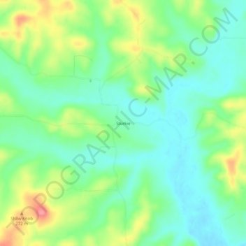 Mappa topografica Sturkie, altitudine, rilievo