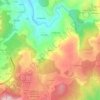 Mappa topografica Peralba, altitudine, rilievo