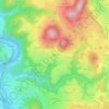 Mappa topografica Malleys, altitudine, rilievo