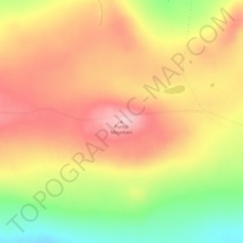 Mappa topografica Puntzi Mountain, altitudine, rilievo