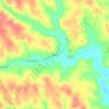 Mappa topografica Drakes, altitudine, rilievo