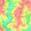 Mappa topografica La Brugère, altitudine, rilievo