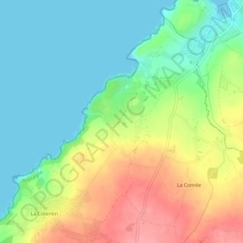 Mappa topografica La Cour de Treutran, altitudine, rilievo