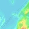 Mappa topografica Bergie Point, altitudine, rilievo