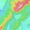 Mappa topografica Cumberland Gap, altitudine, rilievo