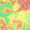 Mappa topografica Pechboutier, altitudine, rilievo