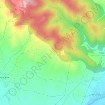 Mappa topografica La Sila, altitudine, rilievo