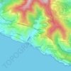 Mappa topografica Parazzuolo, altitudine, rilievo