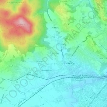 Mappa topografica Enzenwinkl, altitudine, rilievo