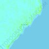 Mappa topografica Praia do Meio, altitudine, rilievo