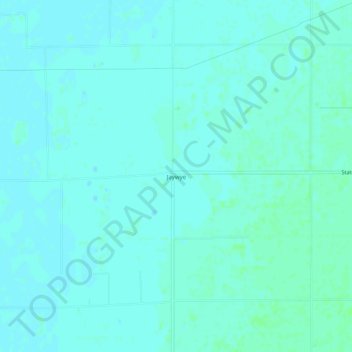 Mappa topografica Jaywye, altitudine, rilievo