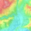 Mappa topografica Peyroche, altitudine, rilievo