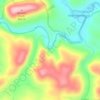 Mappa topografica Raven Cliff, altitudine, rilievo