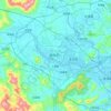 Mappa topografica 芗城区, altitudine, rilievo