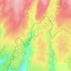 Mappa topografica Le Bousquet, altitudine, rilievo
